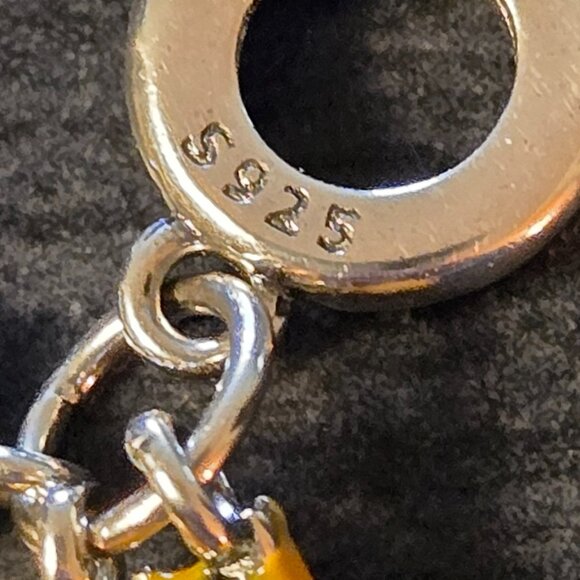 Sterling Silver 925 The Little Prince Pandora charm trio fox, flower - Picture 3 of 4